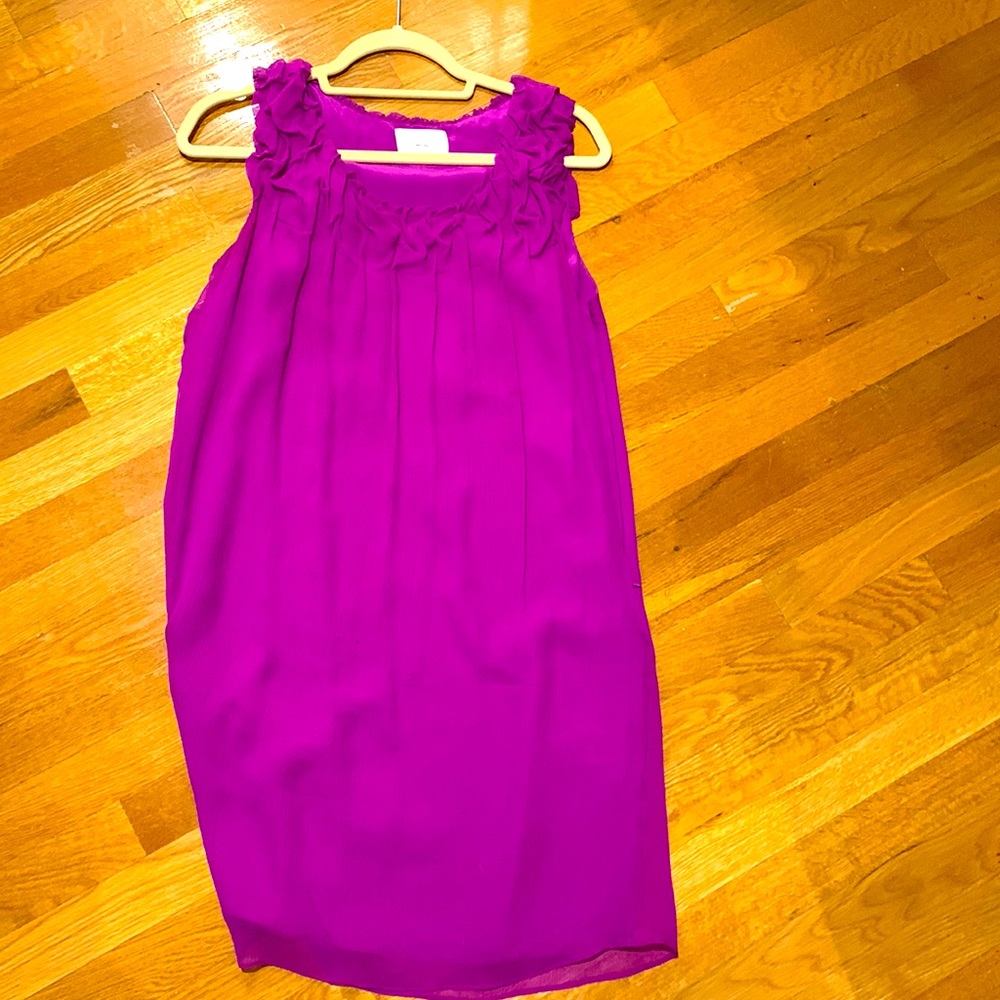 Adam Lippes Fuchsia silk dress size 8